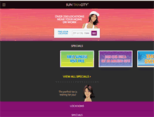 Tablet Screenshot of m.suntancity.com
